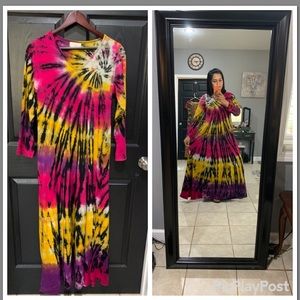 Tie dye long dresses 👗